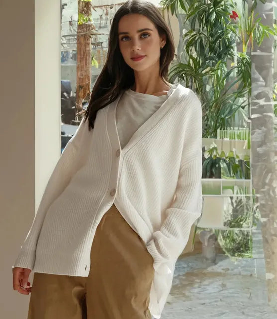 Freya - Elegant Cashmere Cardigan